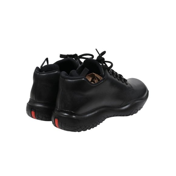 Prada Men Vintage AW99 Chunky Derby US8 UK7 Black Leather Square Toe Platform - Picture 7 of 11